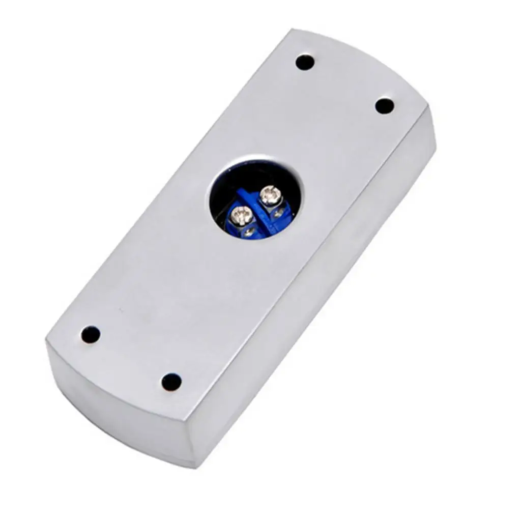 Door Release Button Zinc Alloy Silver Access Control Push Switch for Office Security