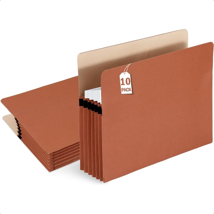 

10 Packs Expanding File Pockets51 4 Expandable Folder Bag Expandable File Folders Letter Size Accordion File Organizer for Offi