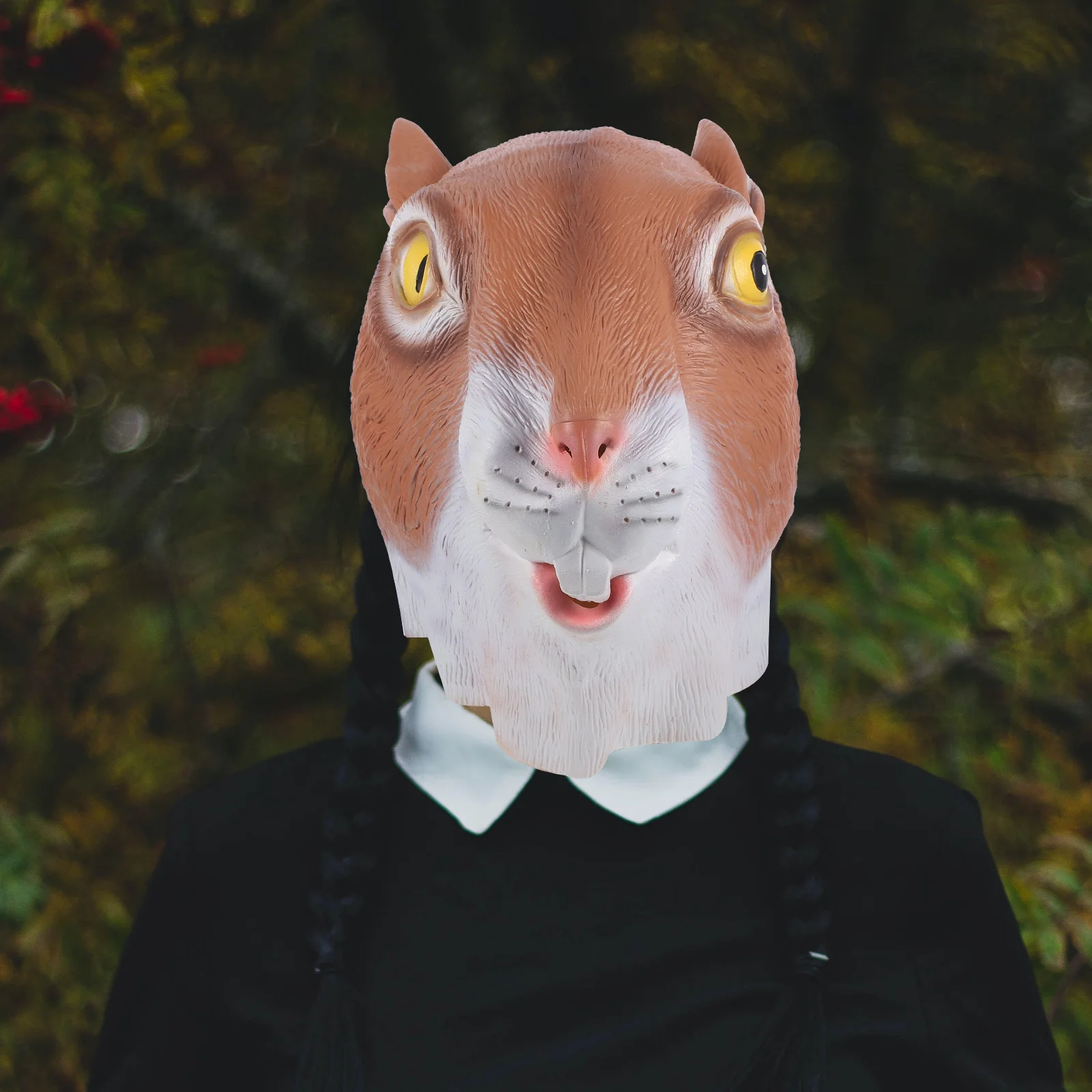 

Latex Squirrel Mask Halloween Party Costume Cosplay Animal Head Mask Surprising Friends Pets Christmas Carnivals Masquerade Prom