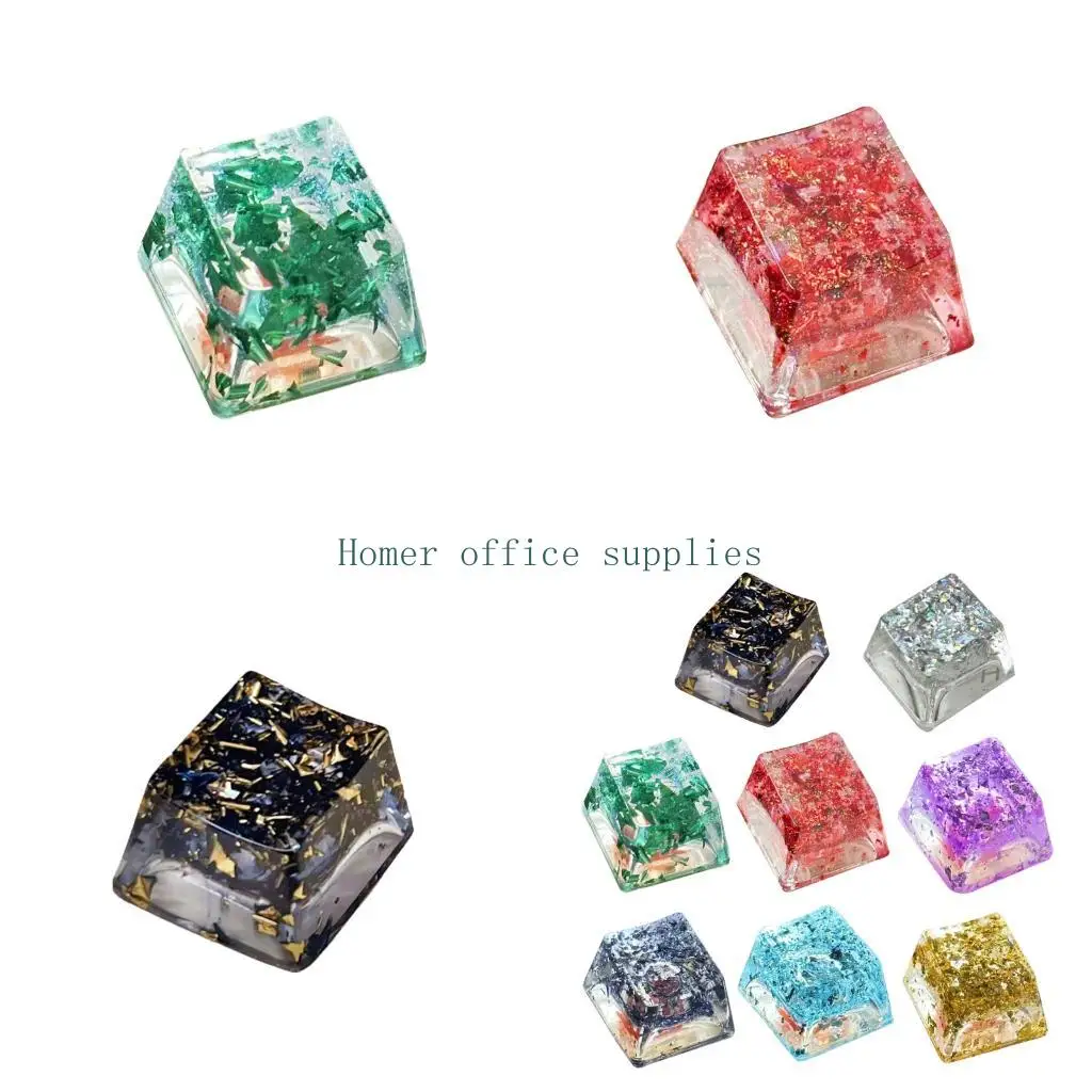

K43B Смола Keycap OEM профиль для механических клавиатур Подсветка Keycap полупрозрачный Keycap для игрового компьютера Keycaps