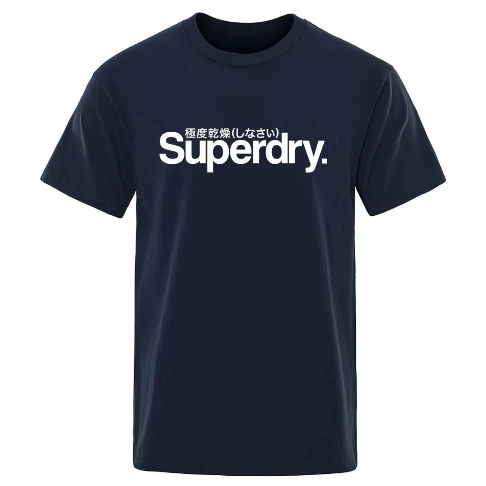 Uk Superdry Ultimate Dry Retro Women's Retro T-shirt Summer Cotton Round Neck Kid Comfortable Loose Street Couple Casual Men Top