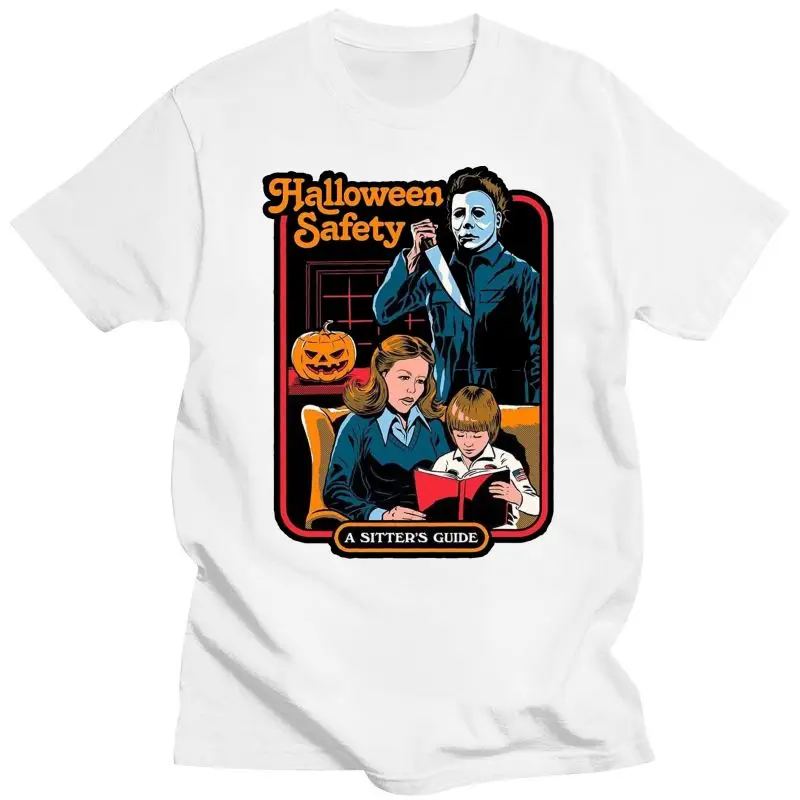 Mens Clothing  -Shirt Men Micheal Myers Halloween Safety Horror Cult Movie Joke T Shirt Fun