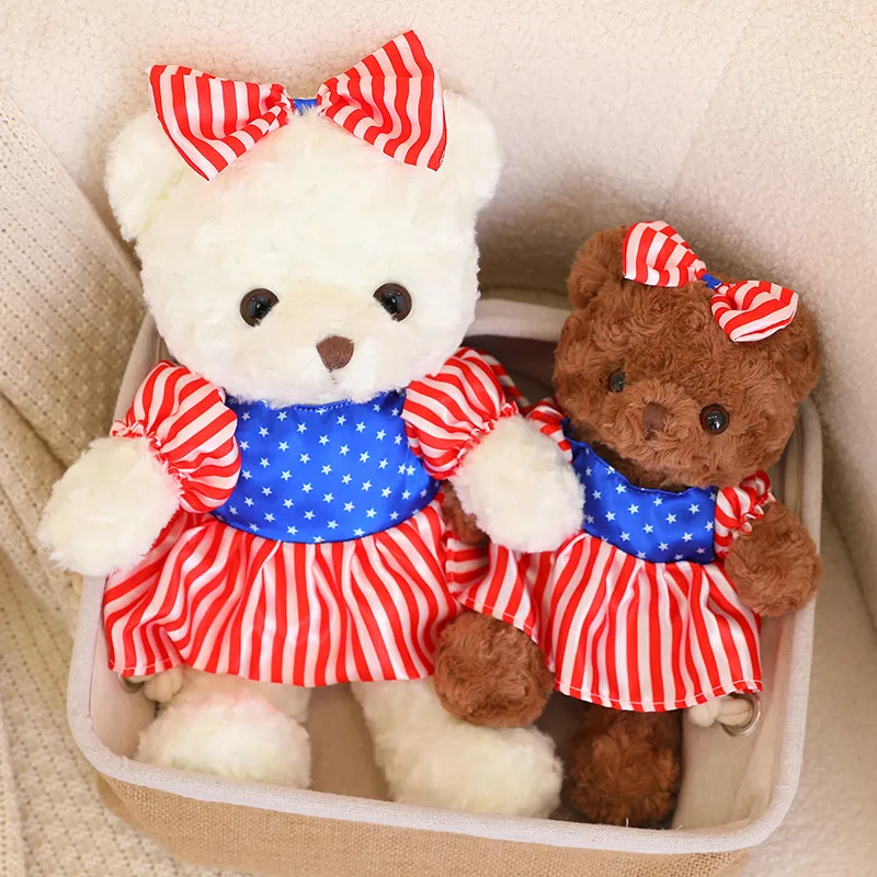 

30/40/50cm Cartoon Teddy BearPlush Toy Cute Stuffed Animals American Bears Girls Plushies Doll Anime Soft Kids Toys for Boy Gift