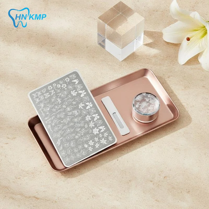 Nail Art Stamping Printing Steel Plate Durable Flower Butterfly Bow Template for Beginner Home DIY Nail Design