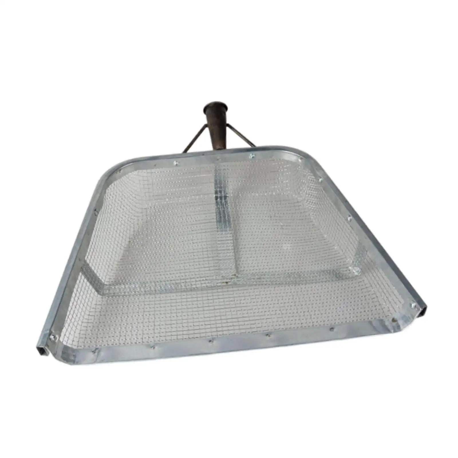 Sieve Shovel Easy to Use Farmer Tool Scooper Metal Mesh Screen Sand Sifting Shovel for Dates Gravels Herbal Corn