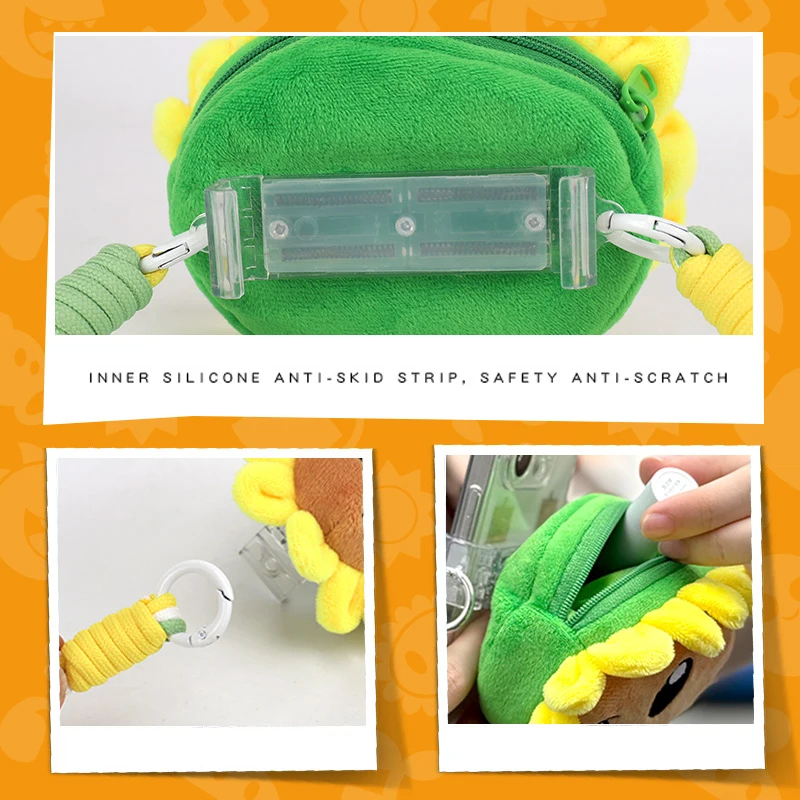 Plantes vs Zombies 2 tournesol en peluche support arrière de téléphone portable en peluche poupée jouet figurines doux tournesol porte-monnaie enfant cadeaux de noël