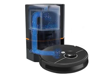 Robot With Lidar Navigation, R30Connected Mapping Robot Vacuum With Automatic Dirt Disposal - Dual Multi-Surface Rubber Brushes