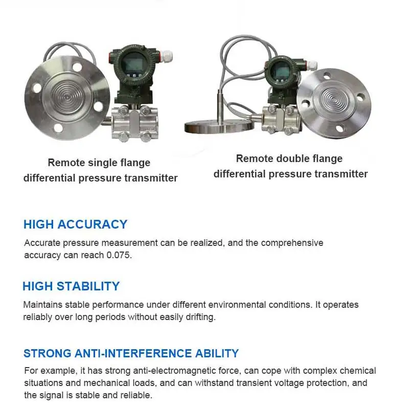 4-20mA+Hart DN80 Single Flange Pressure Transmitter Smart Remote Double Flange Transmitter