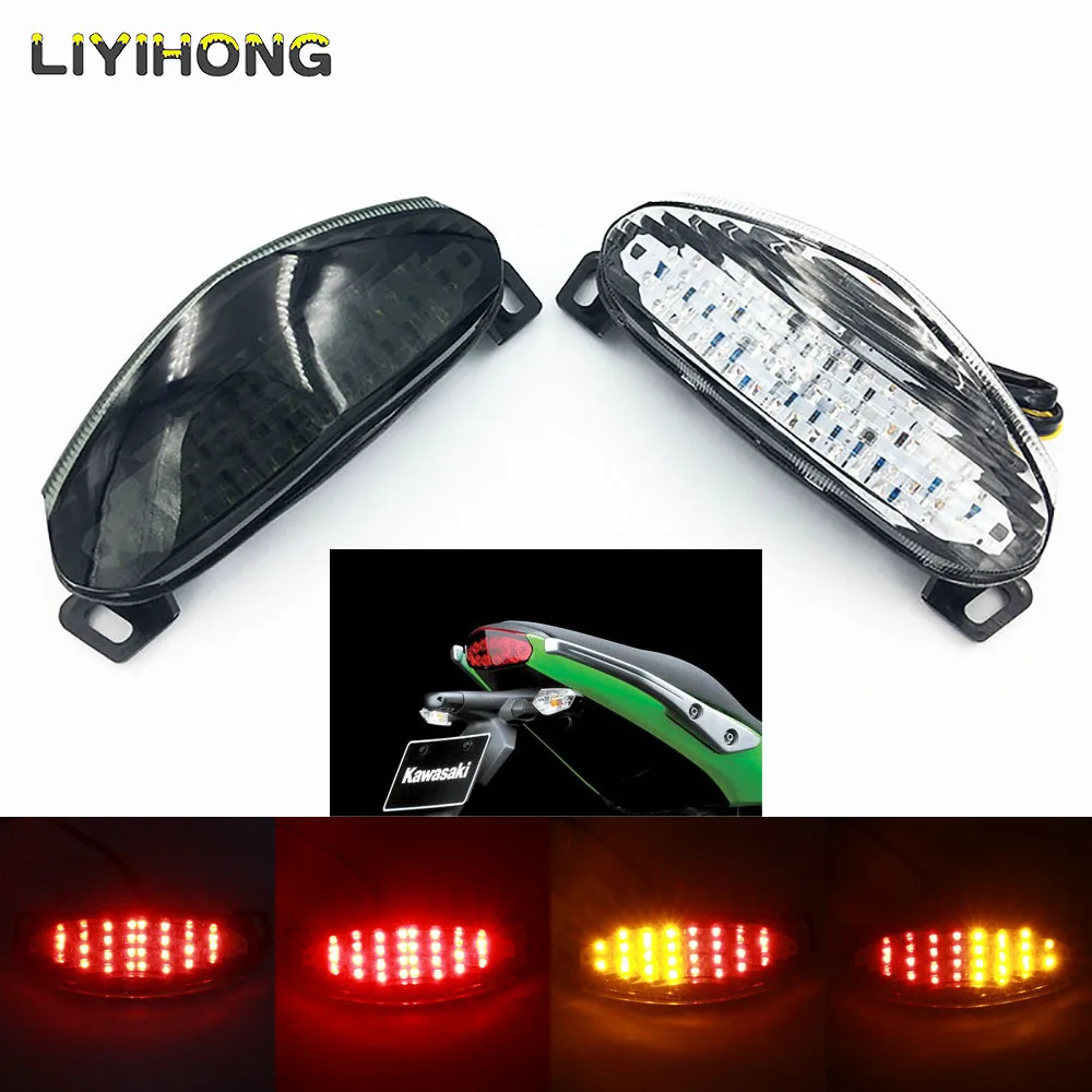 For Kawasaki Ninja 650R ER6N ER6F ER 6F 6N 2009 2010 2011 Motorcycle Rear Tail Light Brake Turn Signals Integrated LED Light