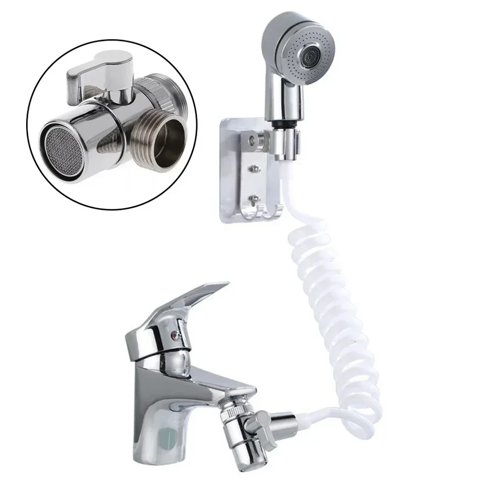 Weirun Brass Diverter Valve – M22 X M24, Chrome Plated, For Kitchen/Bathroom Sink & Handheld Bidet Sprayers