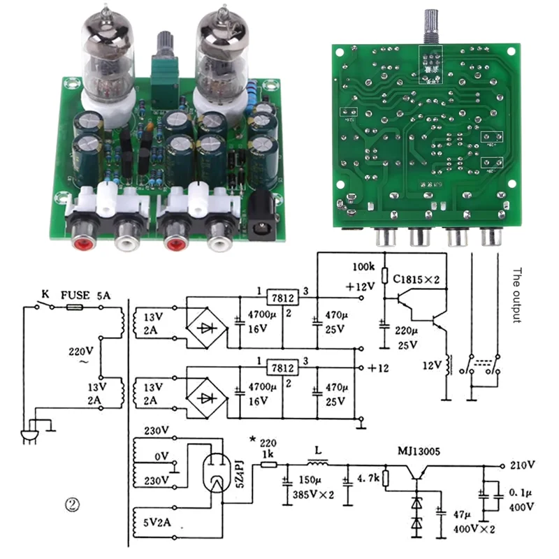 B04B-Stereo Electronic Tube Preamplifier Board Preamp Amplifier Module With Bile Amp Effect For Audio Enthusiasts