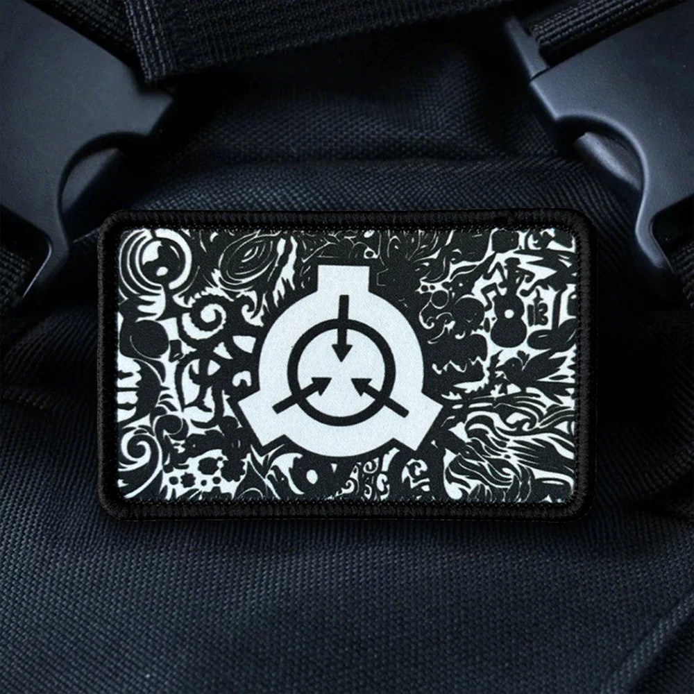 Parche táctico SCP Foundation con velcro para uniforme militar y airsoft - imagen 2