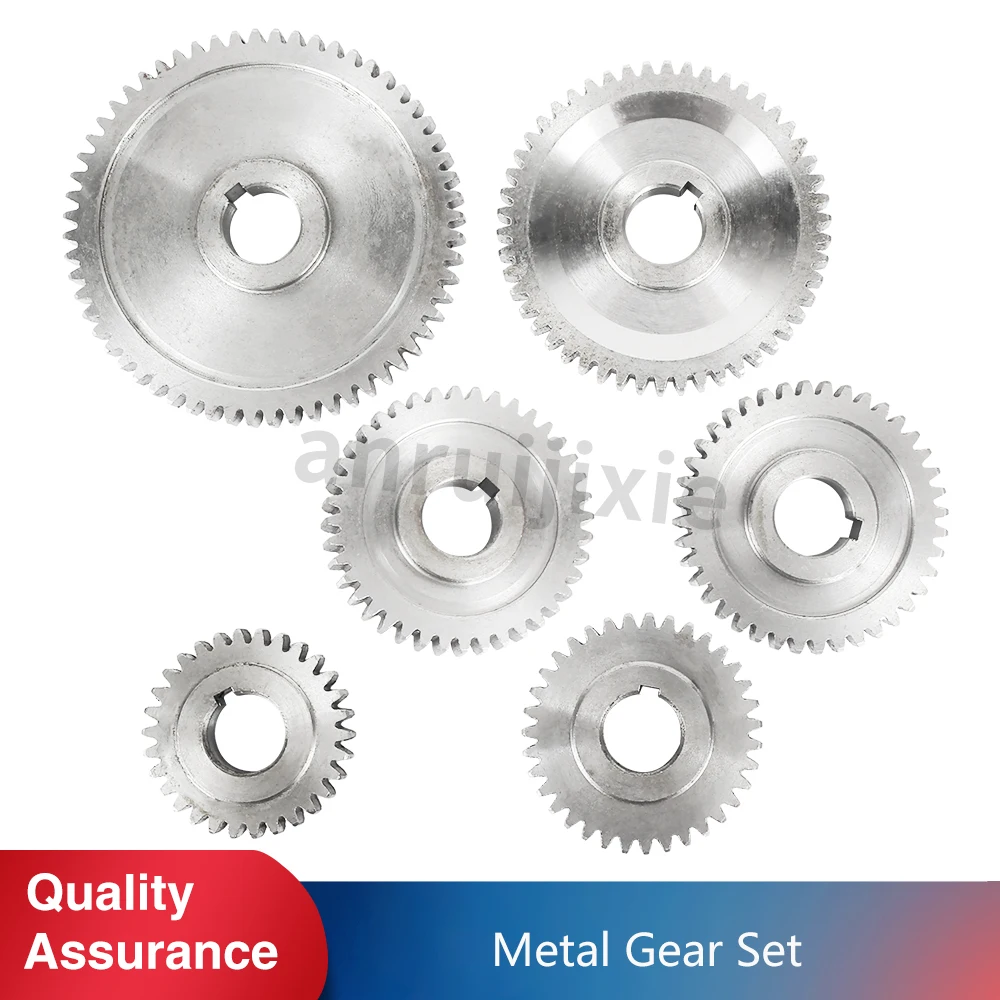 6pcs Metric Exchange Gears Set for SIEG C2&C3&SC2&JET BD-6&BD-7&BD-X7&CX704&Grizzly G8688&G0765&Compact 9 Mini Lathe spares part