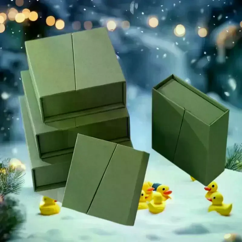 

Folio флип коробка для упаковки ювелирных изделий серьги ожерелье кольцо органайзер для ювелирных изделий коробка толстая крафт-бумага шкатулка для драгоценностей