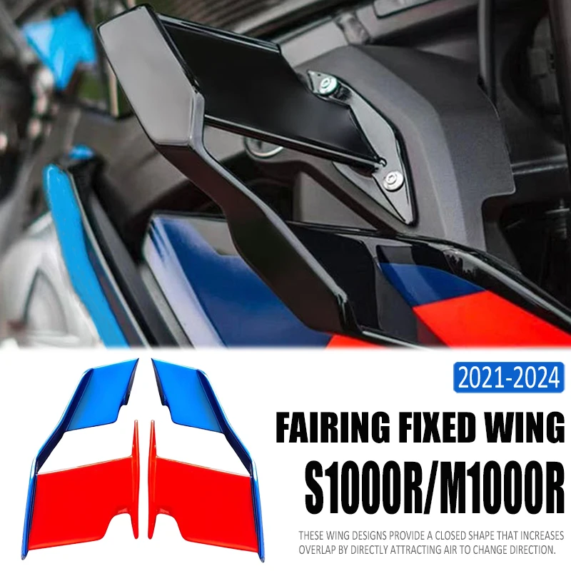 

s1000r Side wing Motorcycle Aerodynamic Side spoiler For BMW S1000R S 1000R M1000R 2021 2022 2023 2024 fairing fixed Wing Kit