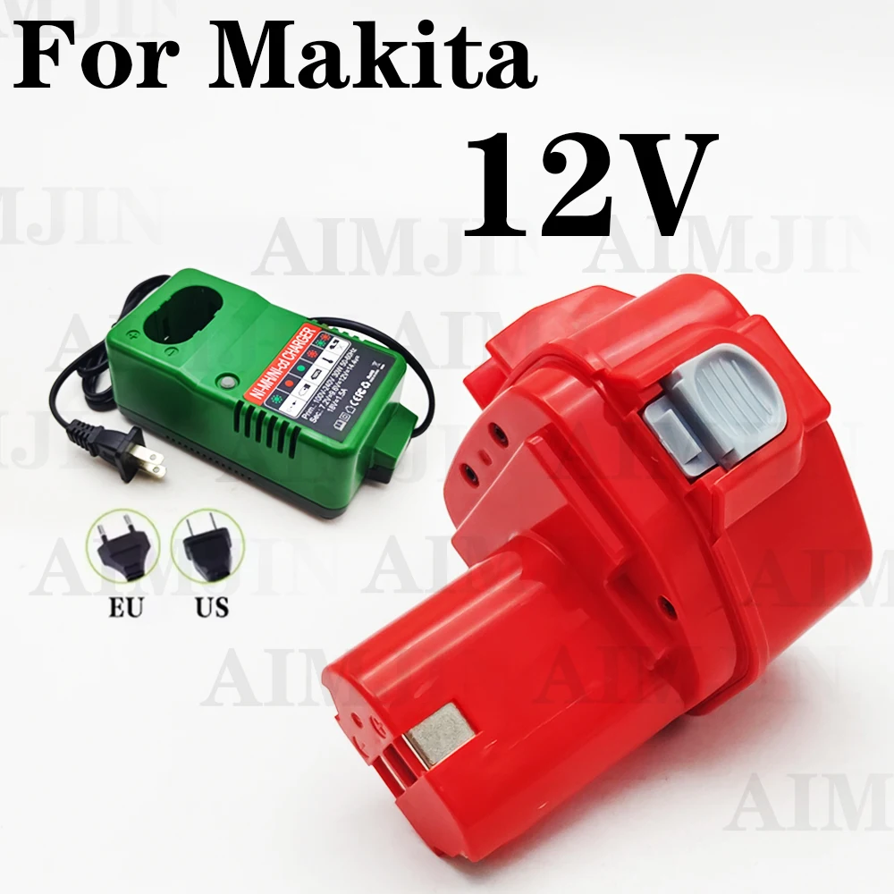 

4.8AH for Makita Battery PA12 Replacement Ni-Mh Batterie 1200 1220 1201 1222 1233SA/B1235 192681-5 Power Tool Battery