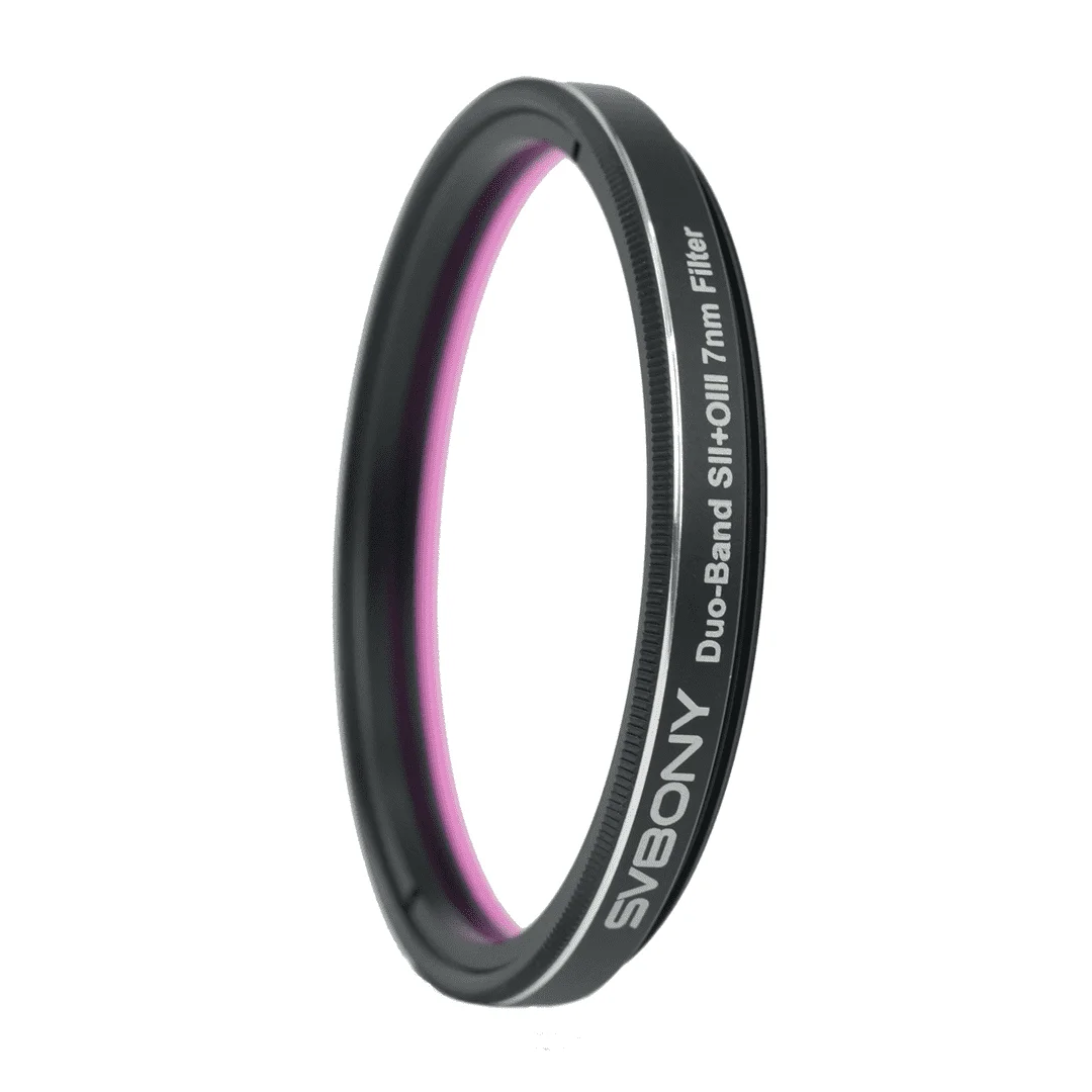 

SVBONY SV220 Telescope Filter SII & OIII 7nm Dual-Band 1.25"/2" Nebula Filter for Astrophotography Both in Light Polluted