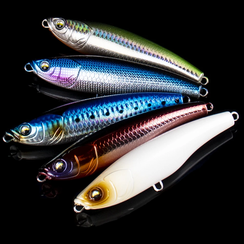 تشان هوانغ 1 قطعة المياه المالحة طويلة الصب قلم رصاص الصيد إغراء 11 سنتيمتر 52 جرام غرق الاصطناعي البحر الطعم رذاذ قلم رصاص Stickbait معالجة #4