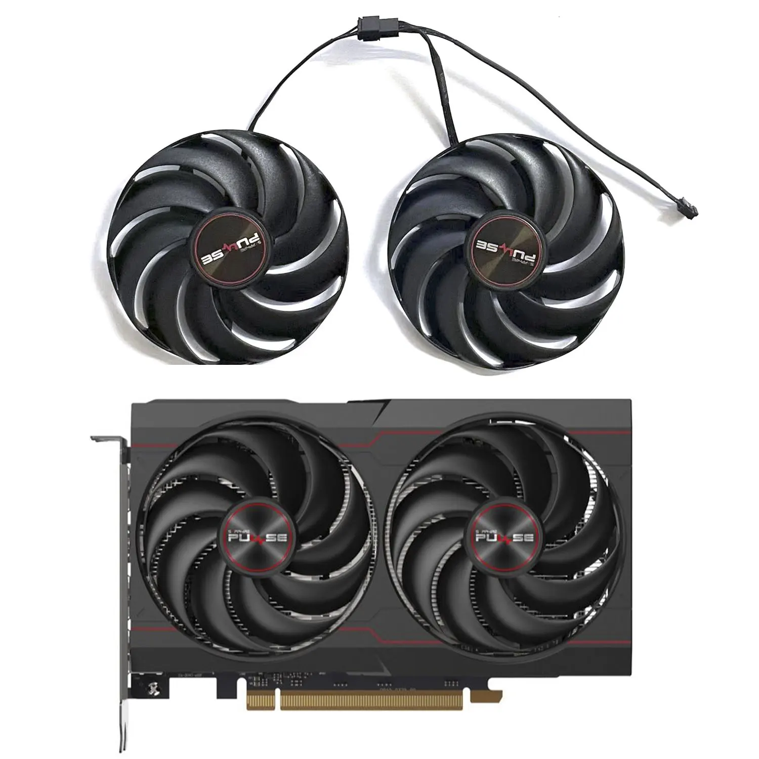 Original 85MN 4PIN GPU fan CF9010H12S FDC10H12D9-C suitable for Sapphire Radeon RX 6600 RX 6600XT 8G D6 Platinum Edition OC