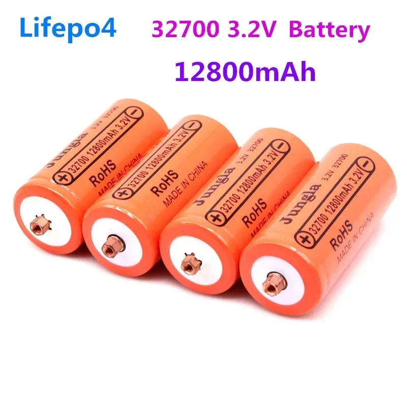 10PCS 100%Genuine 32700 12800mAh 3.2V lifepo4 Rechargeable Battery Professional Lithium Iron Phosphate Power Battery with screw