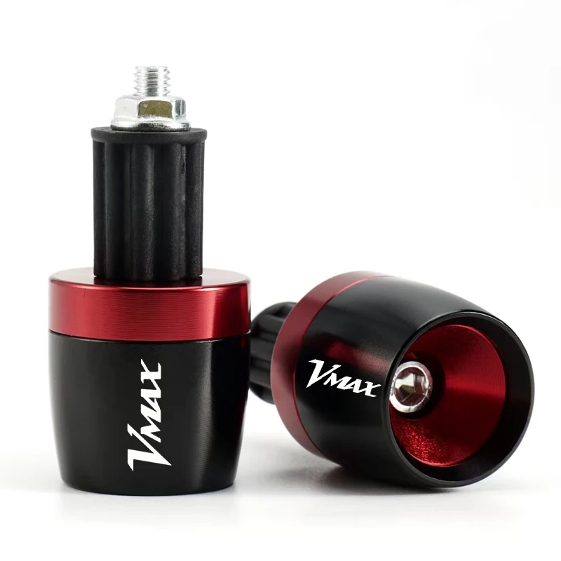 Motorcycle Accessories 7/8"22MM CNC Handlebar Grips Handle Bar Grip End Cap Plugs For Yamaha V-MAX VMAX 1200 V-MAX1200 VMAX1200
