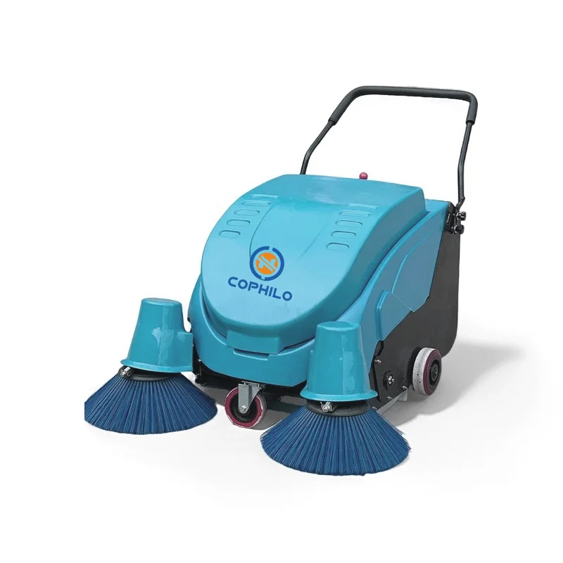 

Cophilo C-M2B Customized Color Manual Walk Behind Electric Floor Sweeper Machine For Home Yard Garbage Bug Cleaning