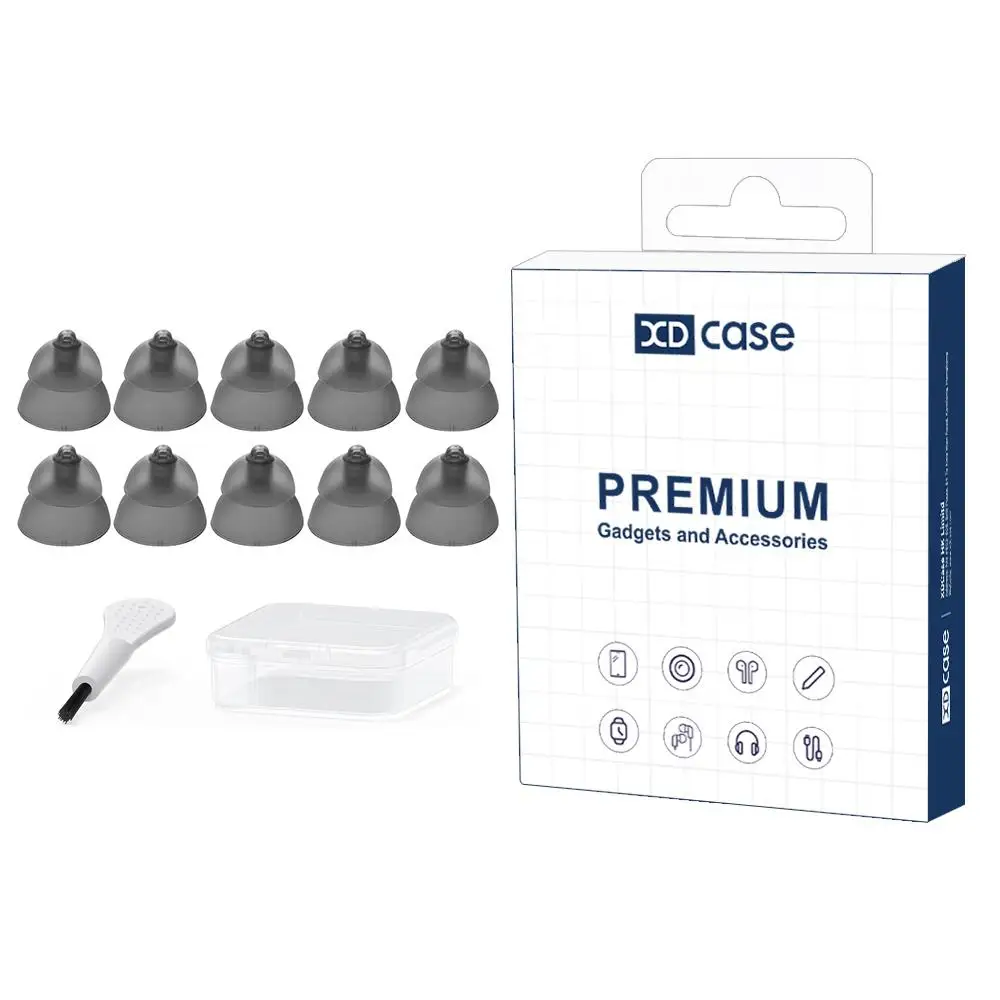 XDcase 10pcs Replacement Silicone Ear Tips Kit for Phonak Hearing Aids Size L M S Earphone Replace Parts