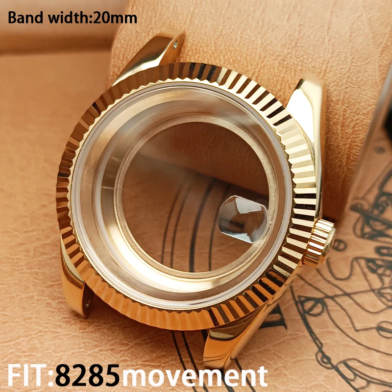 Submersível Sapphire Cristal Waterproof Case, Movimento Mecânico Automático, Alta qualidade, 40mm, 8285, NH34, NH35