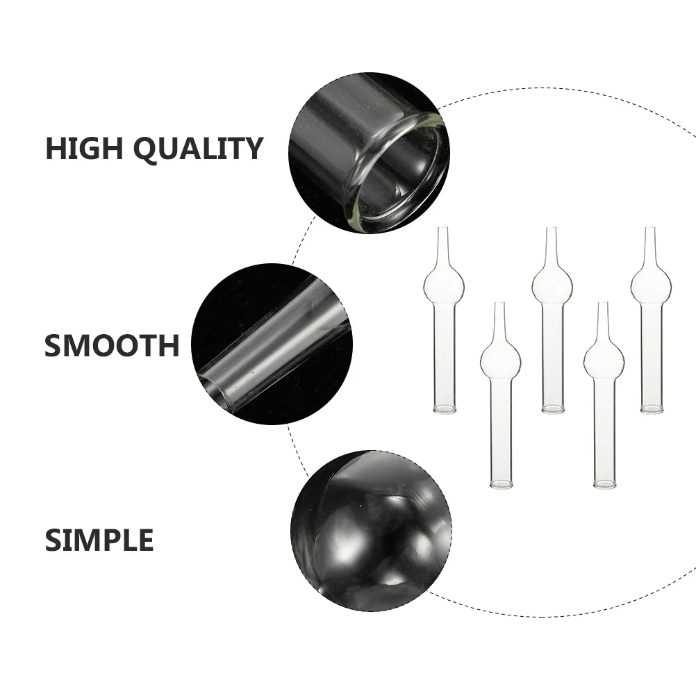 

5Pcs One Ball Drying Tubes Glass Chemistry Drying Tube Laboratory Supplies School Experiment Laboratory Supplies