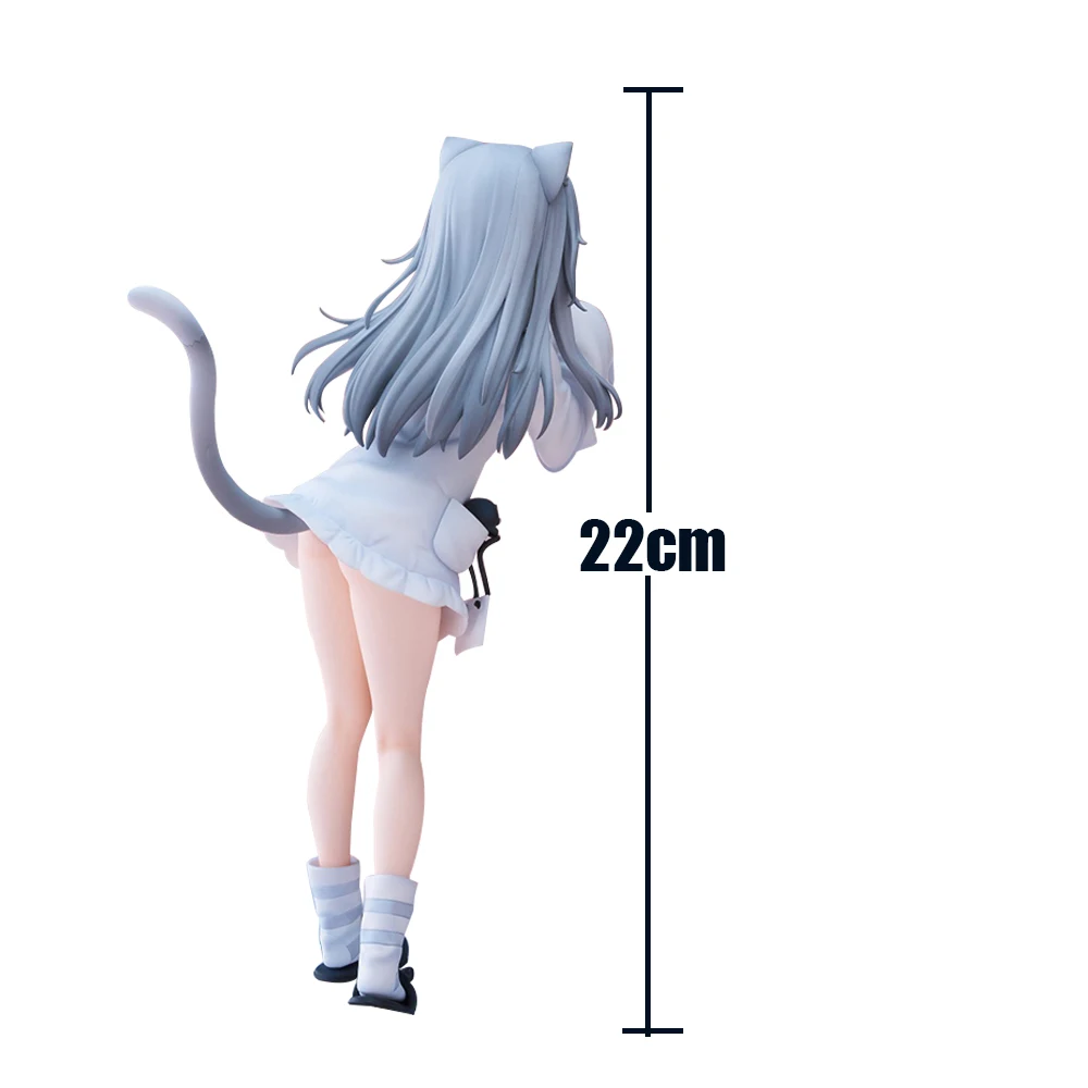 Originele illustratie figuur Nachoneko Figuur Stand Animatie Model Speelgoed volwassen Nacho Neko figuur PVC beelden ornament geschenken 22cm