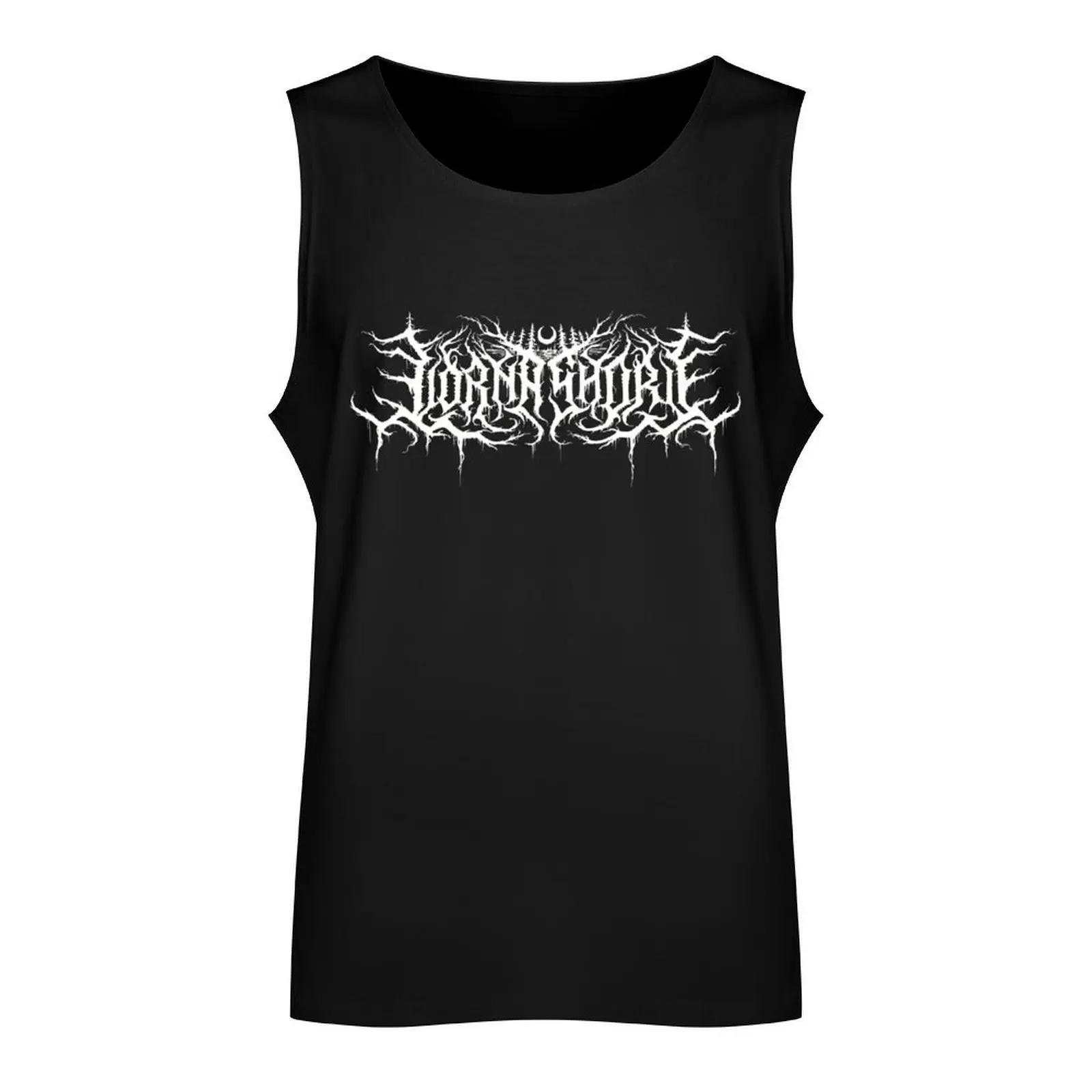 Lorna shore logo in white Tank Top gym clothes for man T-shirts men