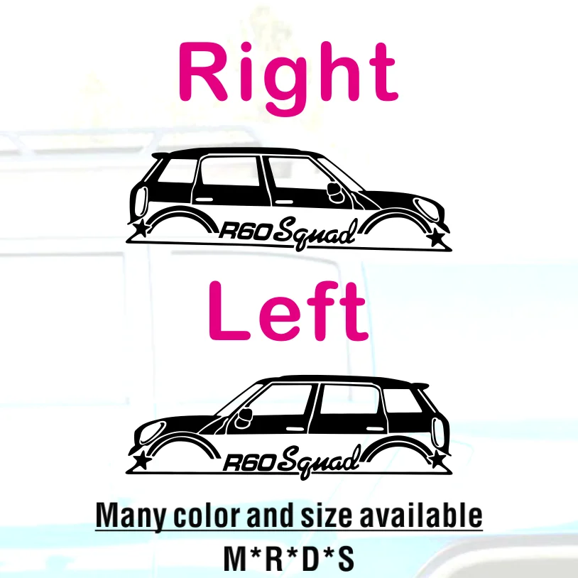 

Car Window Sticker Auto Graphics Body Trunk Bumper Reflective Vinyl Decal For MINI Countryman R60 2010-2016 JCW Accessories
