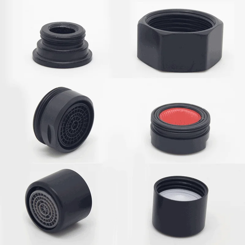 Black Faucet Cover Kitchen Basin Faucet Accessories Shower Fixed Cap Copper Cover Bowl 35/40/45mm M22 M24 Valve Core Gland Cap