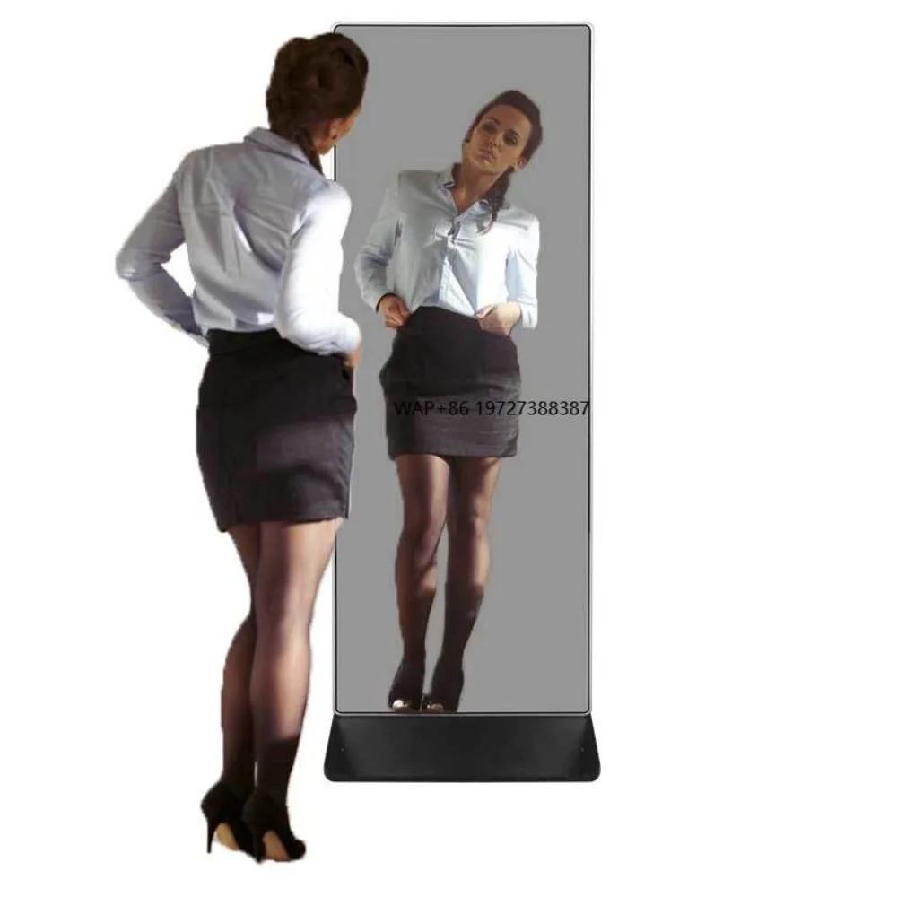 

Напольная подставка для тренажерного зала, умные упражнения, волшебный ЖК-дисплей с сенсорным экраном, цифровые вывески, интерактивное зеркало для фитнеса