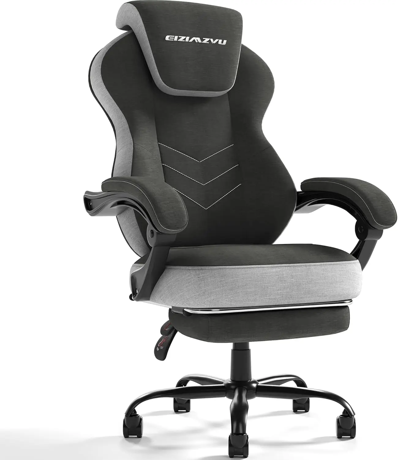 

Ergonomic Office Chair with Adjustable Headrest and Footrest, High Back Computer Desk Chair with Linkage Armrests, Reclining