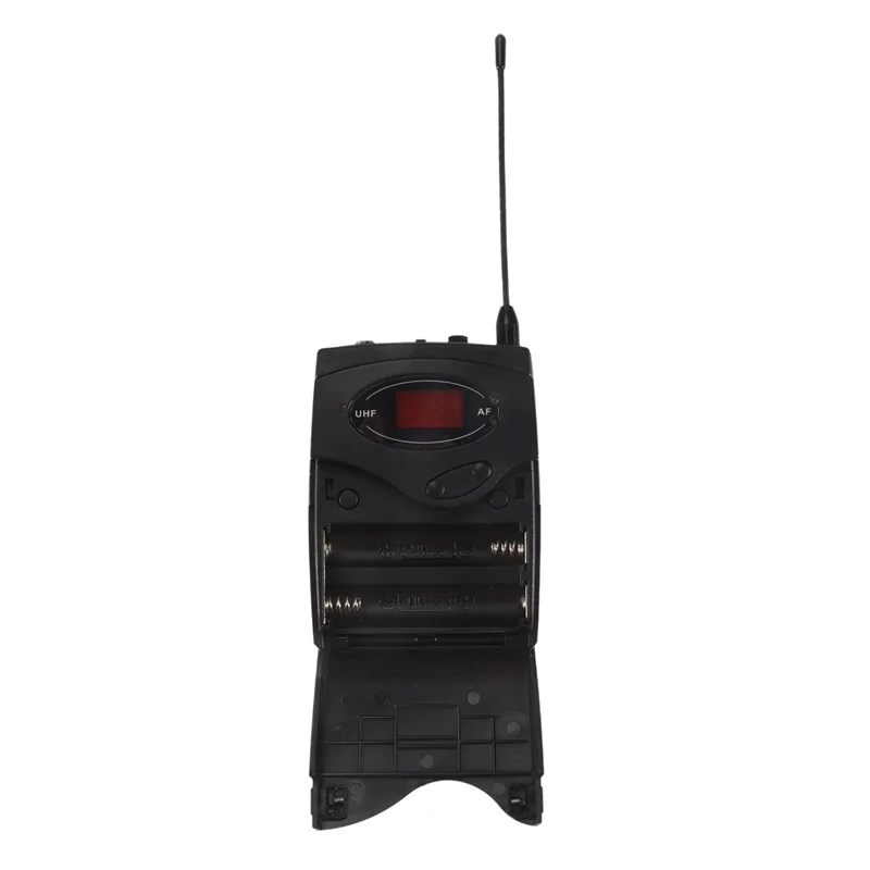 -Sistema microfonico wireless AT52, set microfono wireless con auricolare e ricevitore trasmettitore da cintura con microfono lavalier