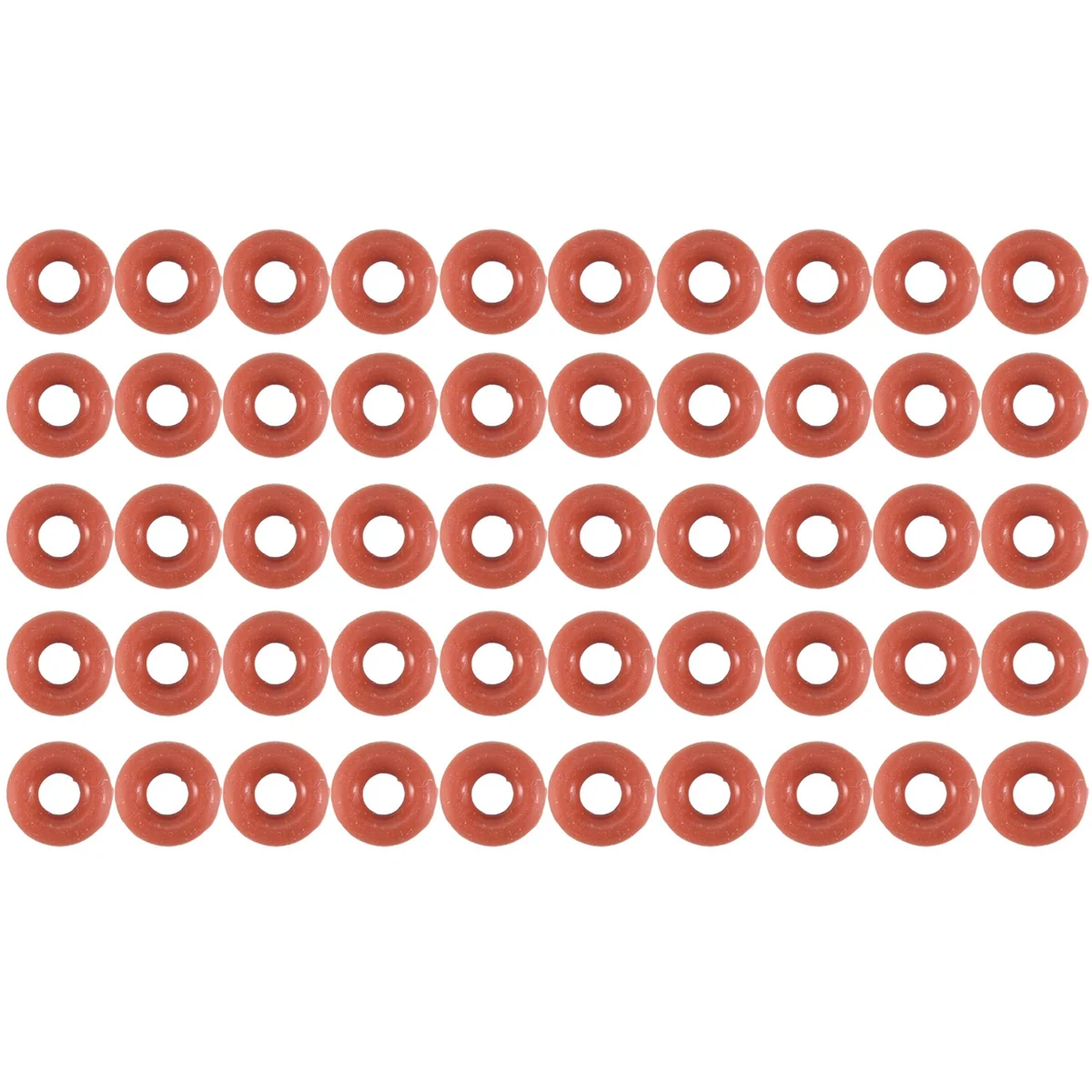 Selo do anel-O do silicone, gaxeta de vedação, 3mm x 8mm x 2.5mm, 50 PCes
