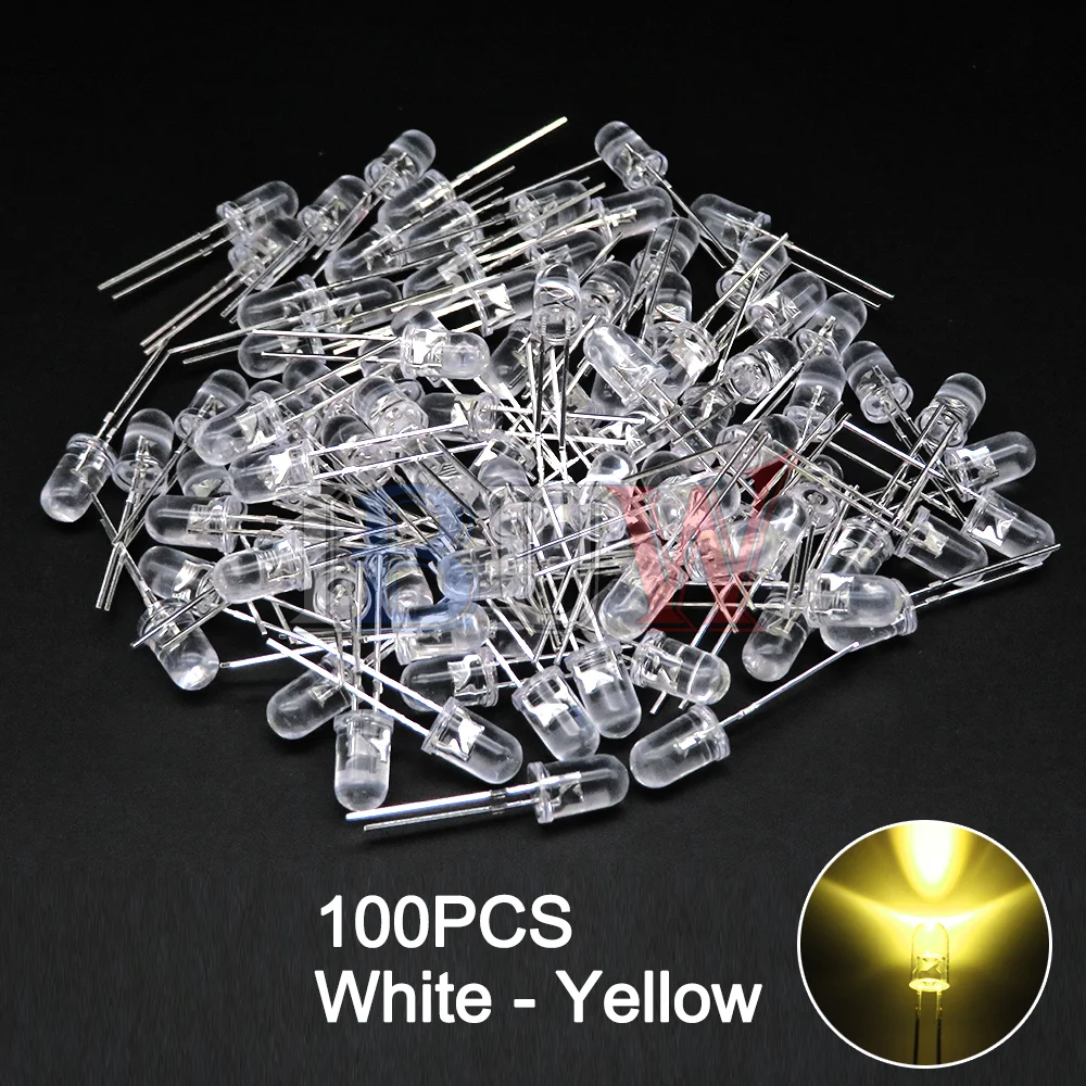 Variant: 100pcs White-Yellow