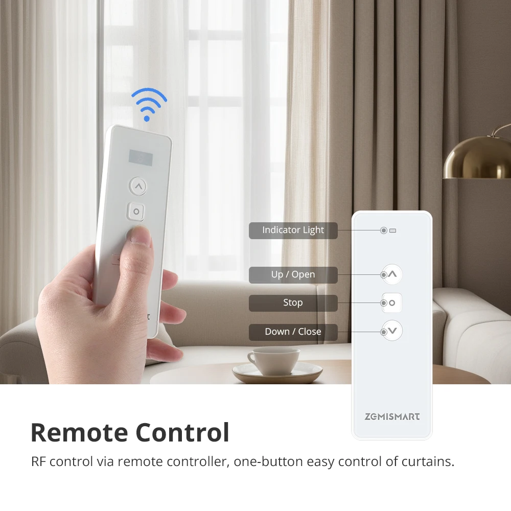 Zemismart Zigbee 3.0 Smart Curtain Track Funziona con Tuya Zigbee Hub SmartThings Alexa Google Home Assistant Tende elettriche