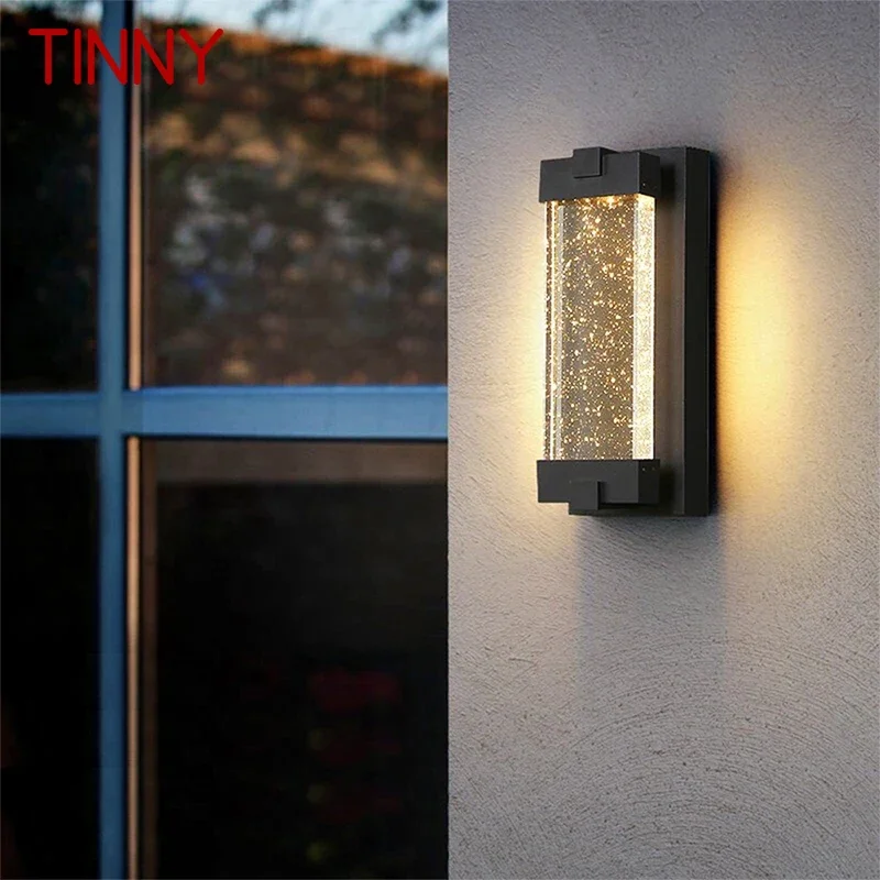 

TINNY Contemporary LED Outdoor Crystal Wall Lamps Electric Simplicity Waterproof Balcony Hallway Courtyard Villa Gate Hotel