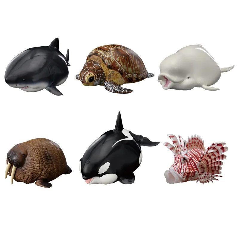 Animal Planet A Series Of Laugh And Grow Fat Animal Figure Ocean Biology 4th Generation Cute Doll Trendy Play Toy Birthday Gift