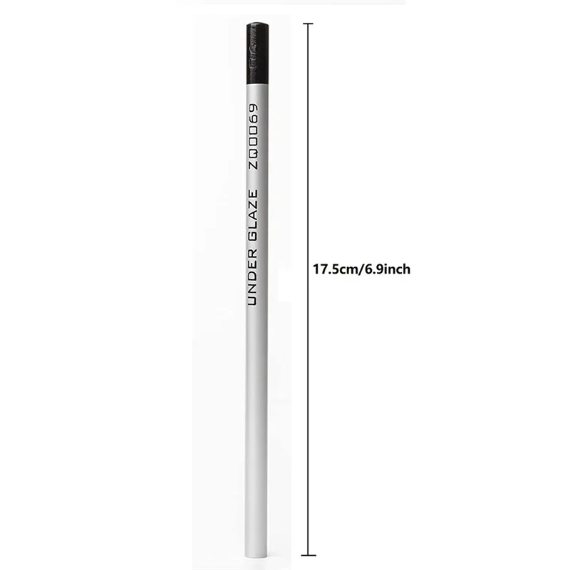 T88C Black Underglaze Pencils, Underglaze Pencils for Pottery,Underglaze Pencil Precision Underglaze Pencil for Pottery