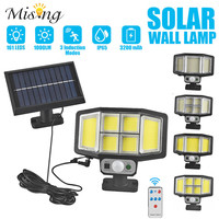 LED Solar Split Wall Lamp 3 Mode Waterproof Motion Sensor Lamp Outdoor Street Security Lighting Solar Light Garden Wall Lights