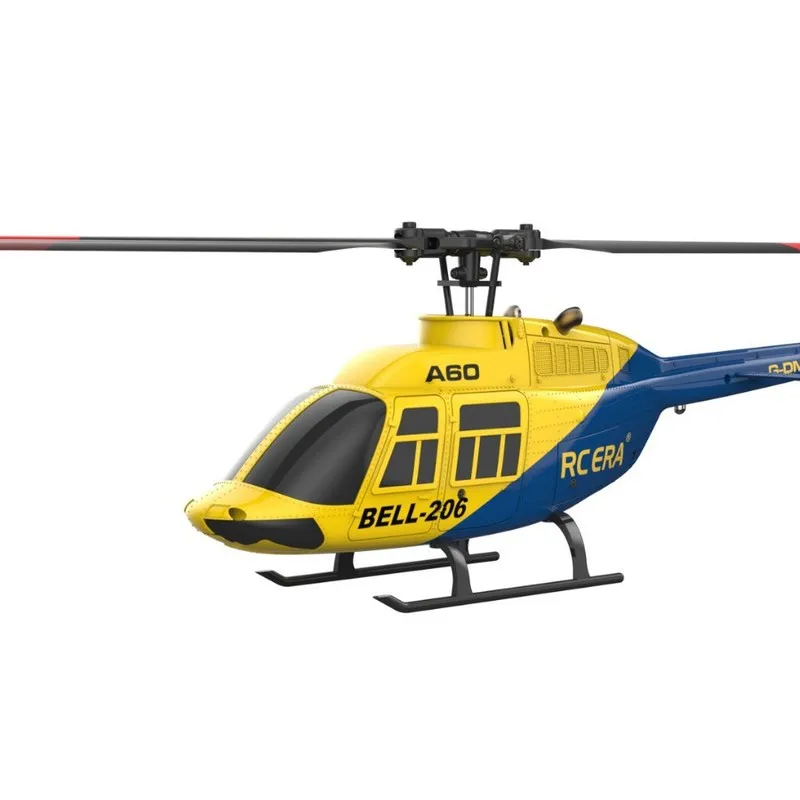 The Latest 1/42 A60 Four-Channel Single Propeller Aileron-Free True Version Bell206 Helicopter Fixed High Light Flow Rc Toy Boy