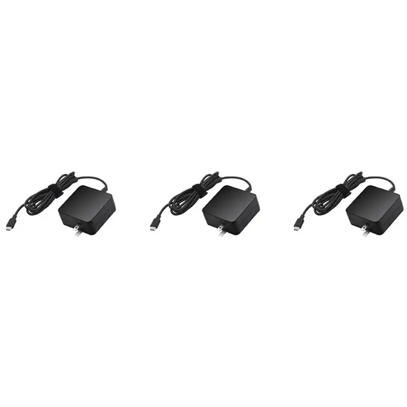 Stylish-3X 65W PD3.0 Type C Fast Phone Laptop Power Adapter For ASUS Zenbook Lenovo,US Plug