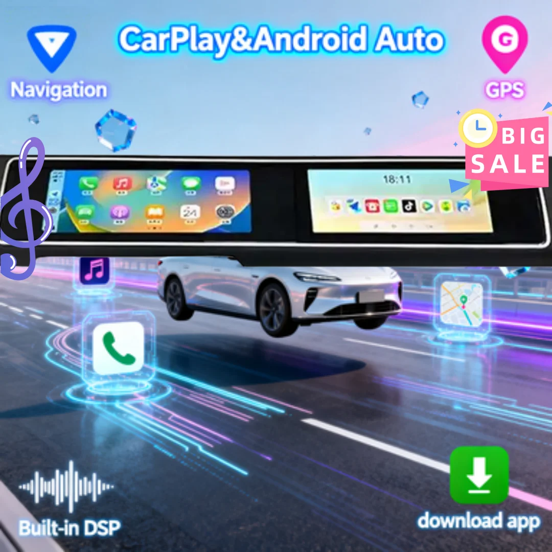 15.5+15.5inch Dual Screen For Land Rover Range Rover Sport L494 2013-2017 Android Carplay Car Radio Multimedia Player Co-pilot