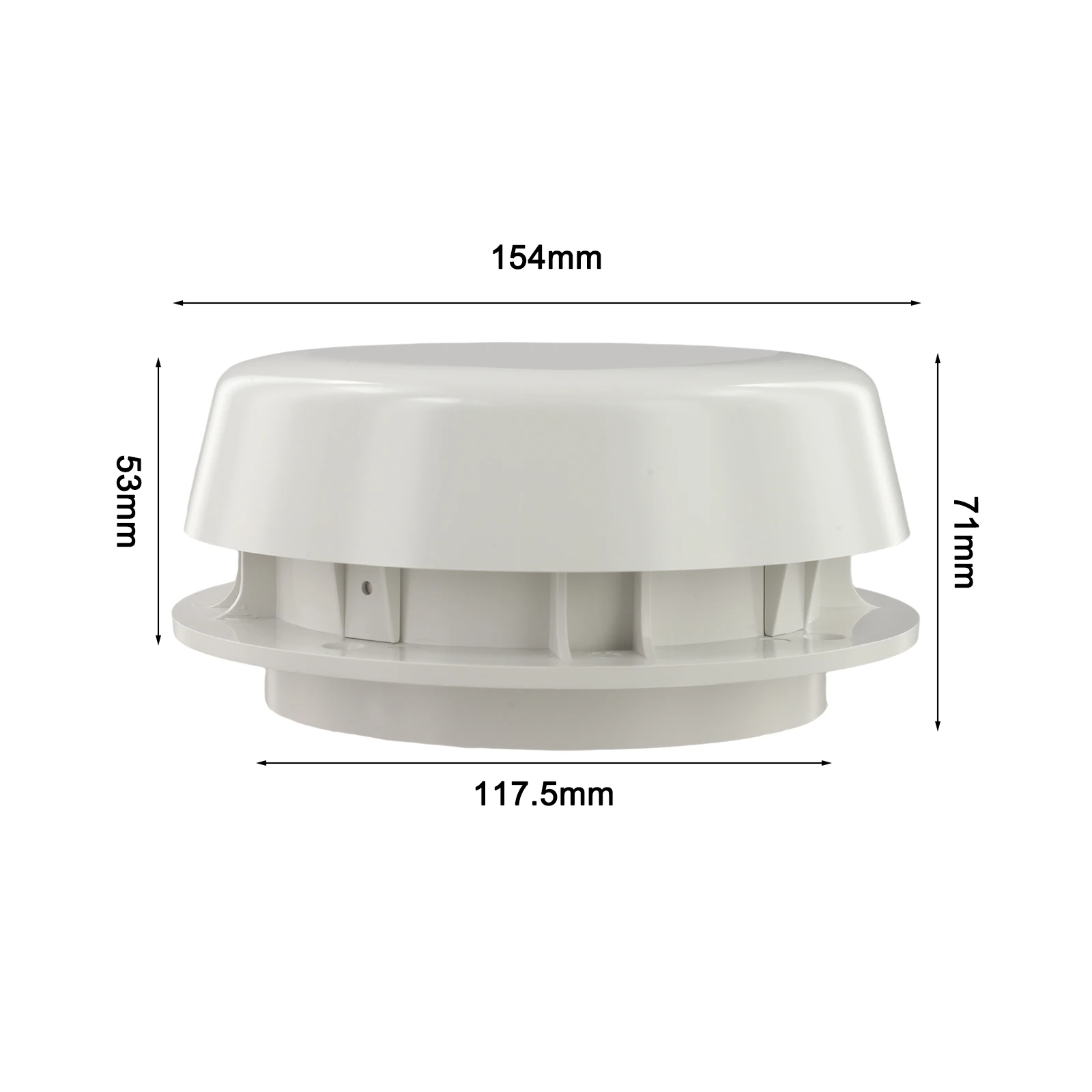Roof Vent Cover for RVs Featuring Mushroom Head for Air Outlet Design to Enhance Ventilation and Support Fuel Efficiency on the