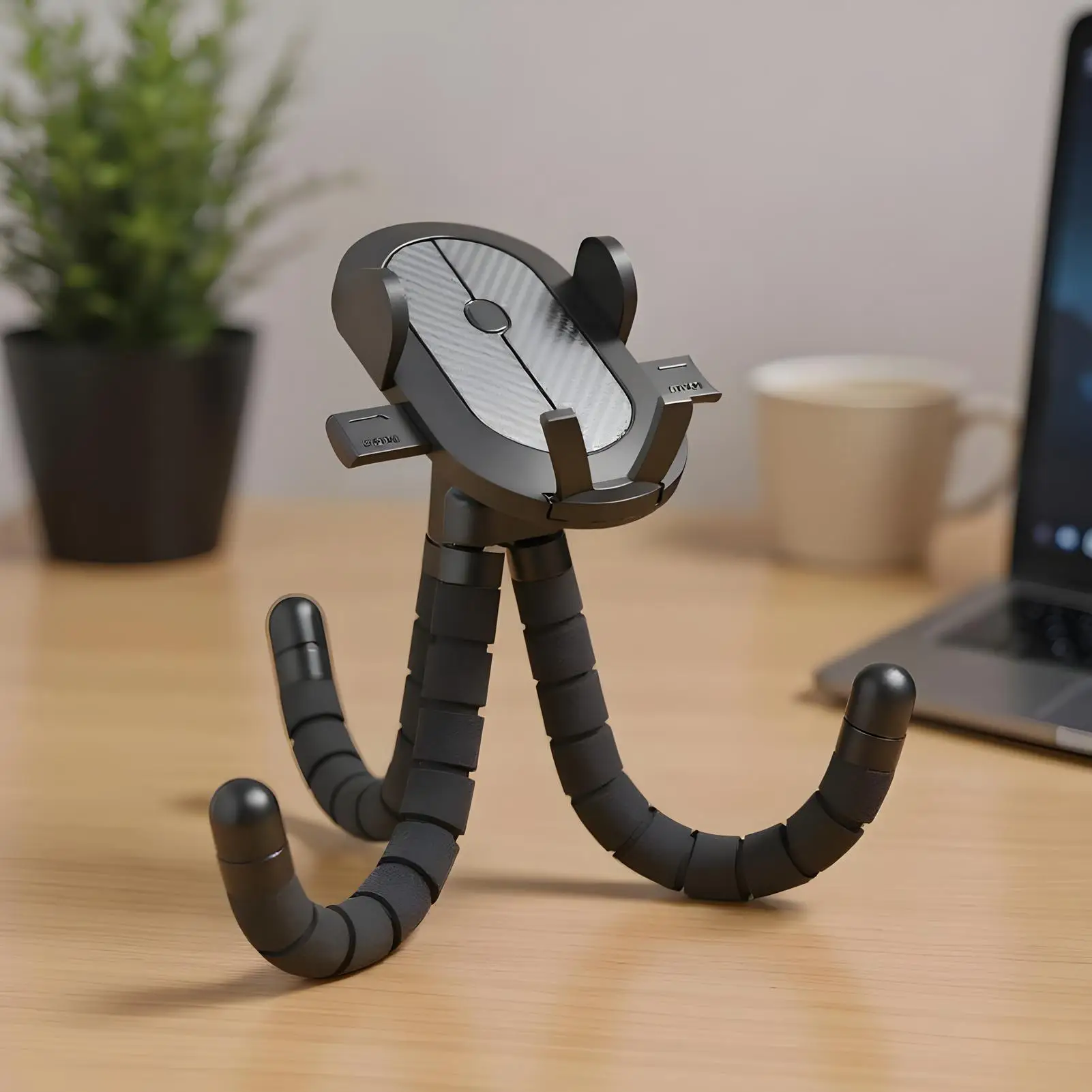 Supporto per telefono per passeggino Supporto per smartphone girevole a 360 gradi Supporto per telefono flessibile antiscivolo per carrello della spesa Kayak Scrivania per moto