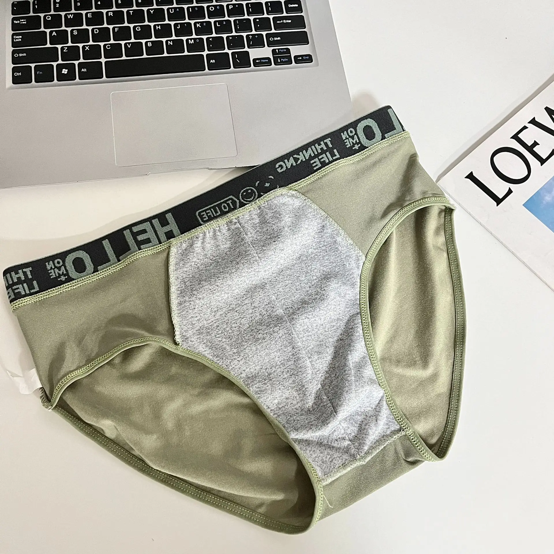 سراويل داخلية ناعمة جيدة التهوية للرجال ، سراويل داخلية رياضية ، ملابس داخلية شخصية ، سراويل داخلية كبيرة الحجم ، سراويل داخلية للرجال ، 3 * *