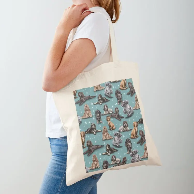 

The Cocker Spaniel Tote Bag hand bag ladies shopping trolley bag Woman shopper personalized tote